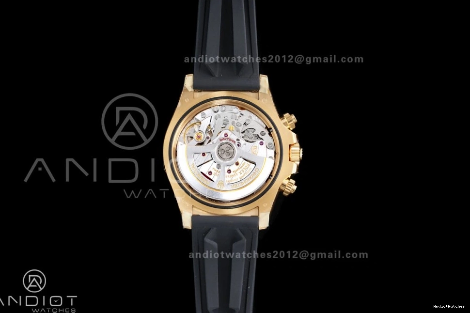 Gold VSF 804 Daytona Marker Weight Black Best Snug Gain Black Dial 1:1 DD Stick Sub-dial Oyster-flex Rim Edition 126518 on Strap 0308